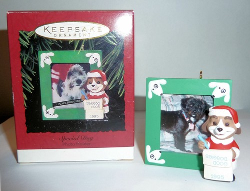 Hallmark Keepsake Special Dog 1995 Photo Holder Christmas Ornament - Picture 1 of 2