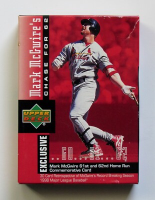 Mark McGwire Upper Deck Chase For 62 Series Boxed Set of 30 Cards