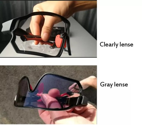 Photochromic Bike Glasses Bicycle UV400 Sports Sunglasses Anti Glare Lightweight - Picture 21 of 36