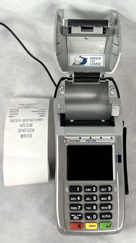 First Data FD130 Credit Card Terminal, Works! - Picture 8 of 14