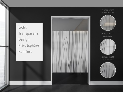 29,80€/m² Milchglasfolie Fensterfolie Glasfolie Sichtschutz Folie FD0049 Design - Bild 2 von 8