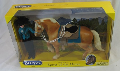 Caballo Breyer deja ir montar palomino fresco semental muñeca occidental silla de montar - Imagen 2 de 4