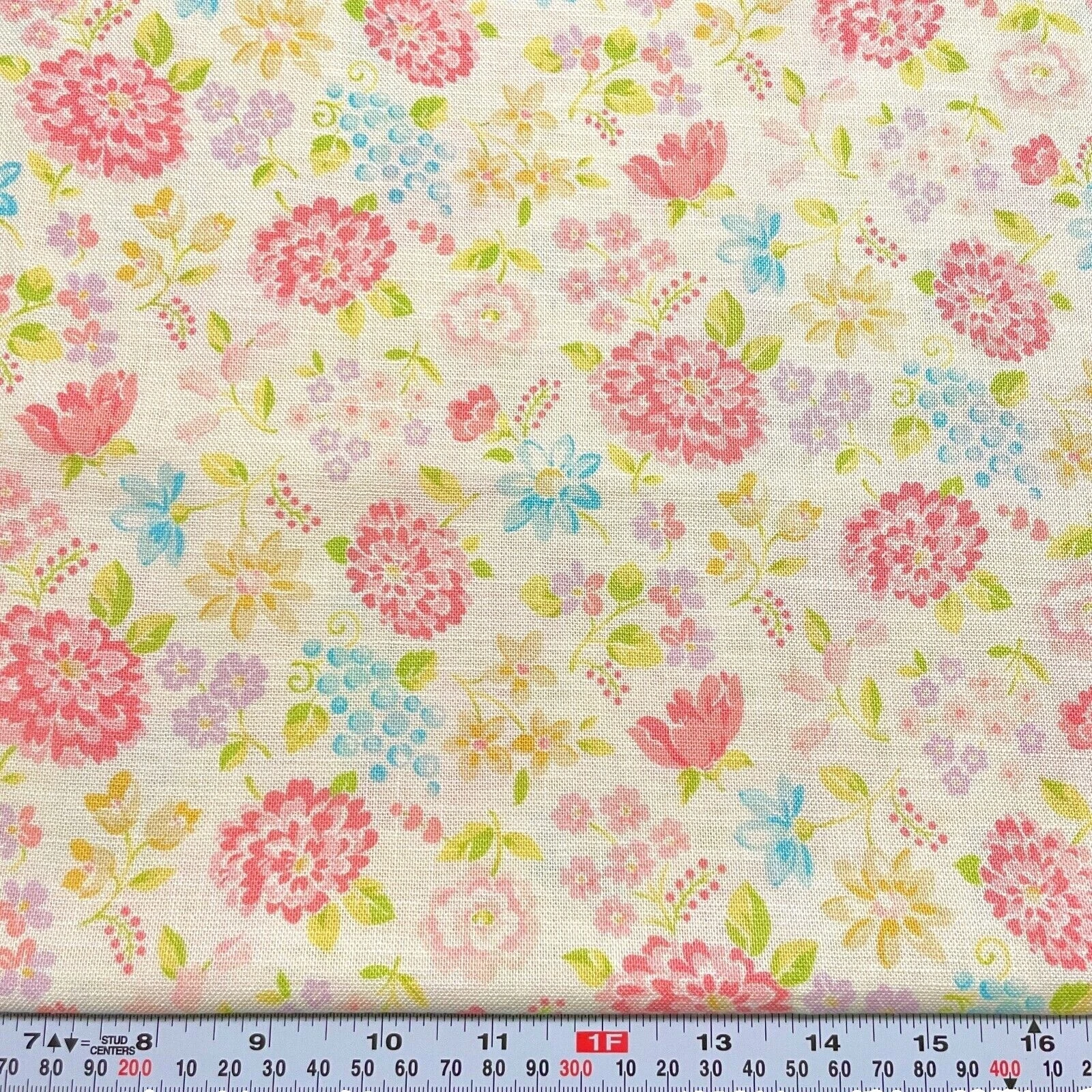 Flores y Plantas Lecien Algodón telas para artesanías