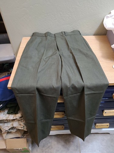 USMC Marines Enlisted Alpha Service Dress Uniform Trousers Pants sz 31R DSCP - Picture 4 of 5