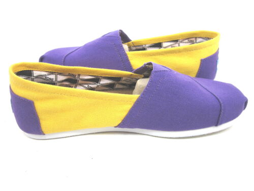 TOMS CLASSICS EAST CAROLINA UNIVERSITY MEN SHOES PURPLE/YELLOW US 9.5 NEW - Picture 4 of 6