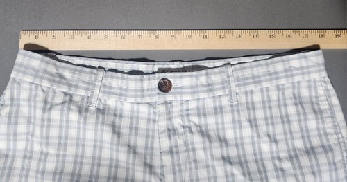Penguin by Munsingwear Sz 34 Men's Shorts Light Blue Plaid Golf Boating..👍Cond. - Picture 5 of 8