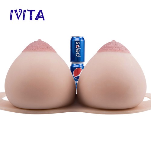 IVITA 13XL Big Areola Vollsilikon Brustformen Drag Queen K Cup Brüste Verstärker - Bild 8 von 12