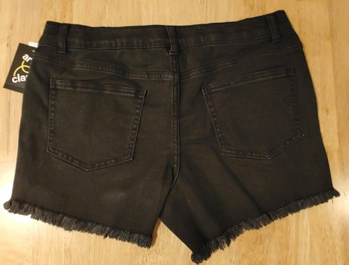 Art Class - Girls' Cross Hem Jean Shorts - Black XXL - Picture 2 of 2