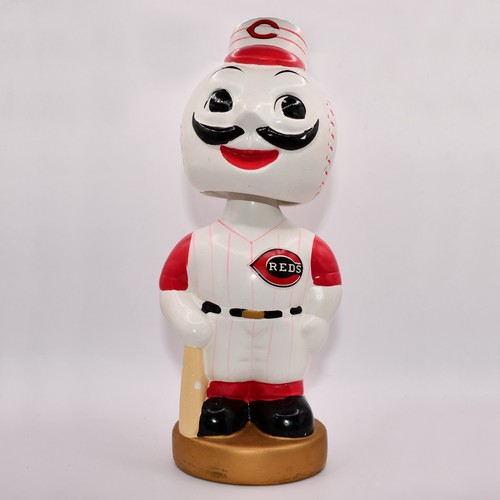 2002 Cincinnati Reds MR. REDLEGS Mascot TEI Hand-Painted Nodder Bobblehead 1224! - Picture 1 of 8