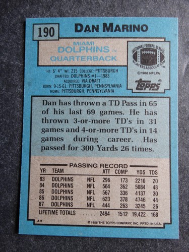 1988 Topps Football Cards Complete Your Set You U Pick From List 1-200 - Picture 242 of 252