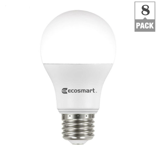 60-Watt Equivalent A19 Non-Dimmable Led Light Bulb Daylight (8-Pack) - Picture 2 of 5