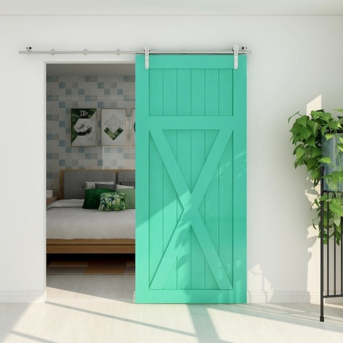 4-16FT Stainless Steel Sliding Barn Door Hardware Closet Track Kit for Wood Door - Picture 266 of 289