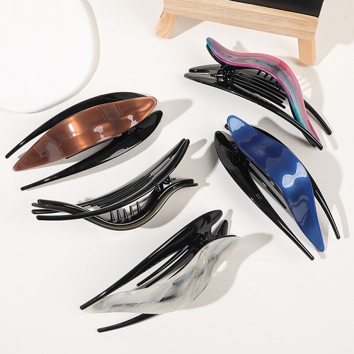 13cm Duckbill Hair Claws Womens Barrettes Hair Clips Ponytail Hair Accessories🎀 - Picture 12 of 21