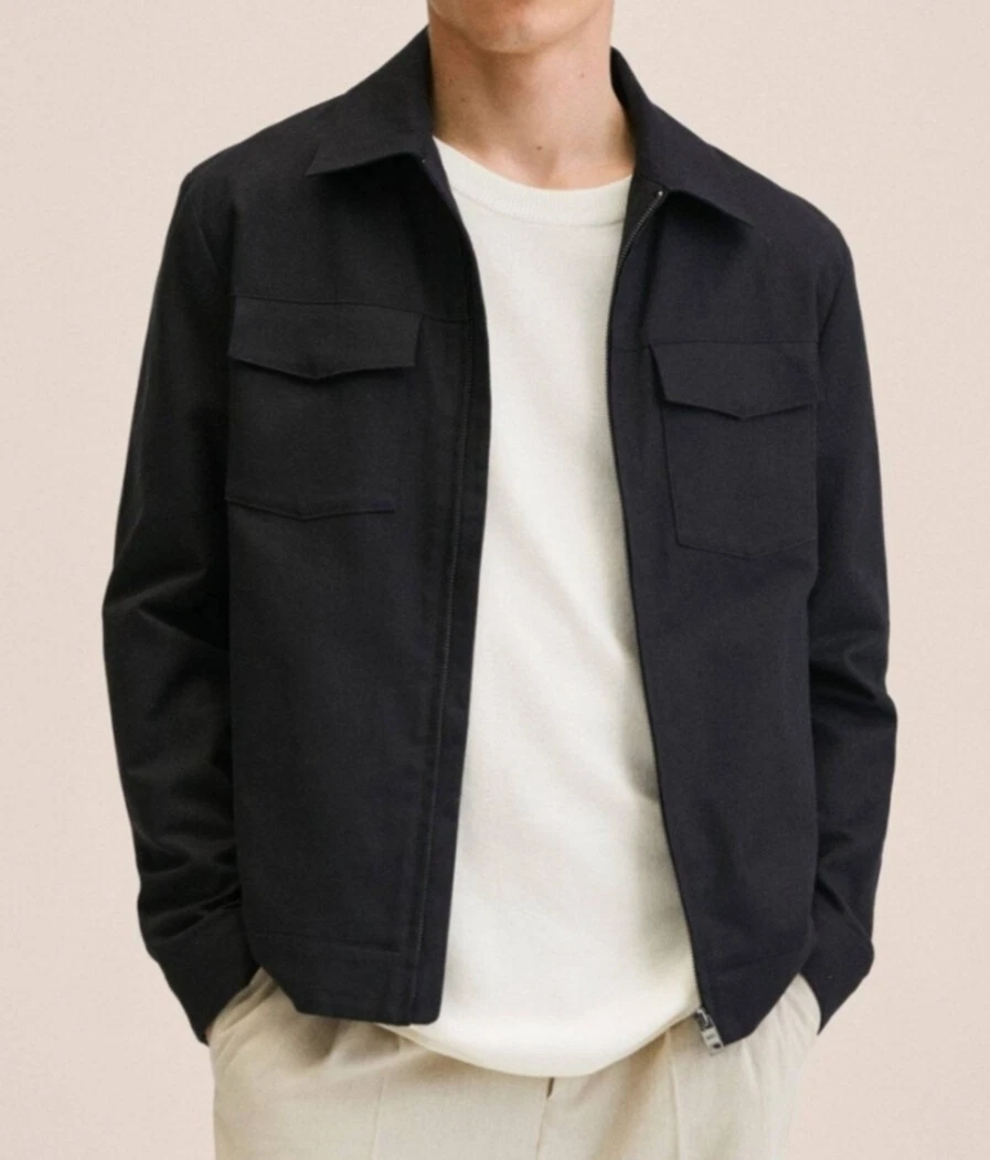 Mango linen deals jacket