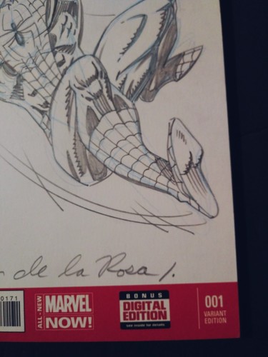 ARTE DE BOCETO ORIGINAL de Sam De La Rosa en INCREÍBLE SPIDER-MAN 1 VARIANTE - Imagen 5 de 7