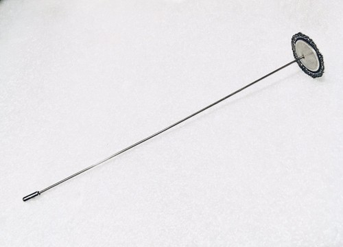 HUTNADEL mit Kamee aus 2 Turteltauben SCHWARZ und Elfenbein - alte Silber-Finish-Fassung - Bild 10 von 14