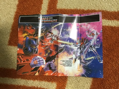 1984 Hasbro Transformers Catalog Brochure