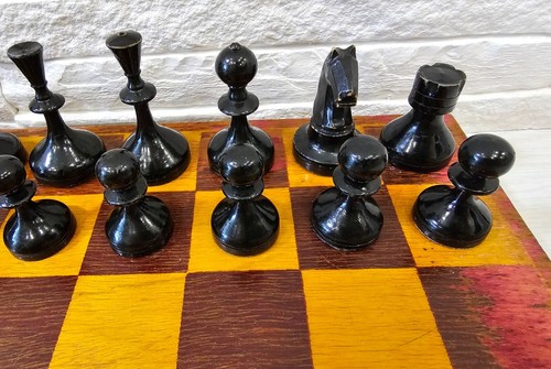 Vintage Soviet Chess Set "Valdai Nobles" 1959 Old Wooden USSR Antique Chess - Picture 11 of 23