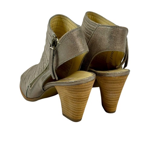 $400 PAUL GREEN Cayanne Leather Peep Toe Sandal BOOTIE SMOKE LEATHER Size 7 US - Picture 6 of 20