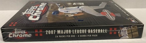 2007 TOPPS CHROME MLB BASEBALL HOBBY BOX ALEX GORDON RC NEW SEALED U.S. - Picture 4 of 6