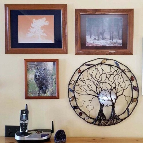 Circle Of Life-Metal Tree Wall Art Room Sculpture Plaque Home Decor Hanging - Picture 10 of 12
