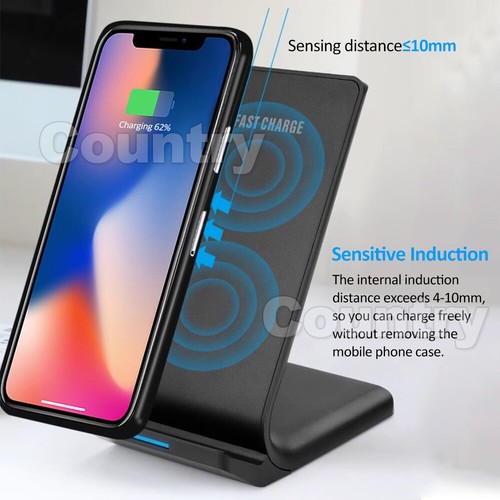 30W Wireless Charger Fast Charging Stand Dock For iPhone 11/12 13 14 Pro Max - Picture 5 of 10