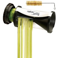 Spiral Vegetable Slicer, Hand Held With Cleaning Brush. Zucchini And Carrot Spiral Vegetable Slicer, Hand Held With Cleaning Brush. Zucchini And Carrot