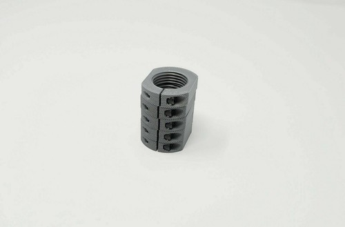 (5) Lee/RCBS/Hornady/Redding Plastic Reloading Die Nuts/Rings Silver with Screw - Picture 4 of 4