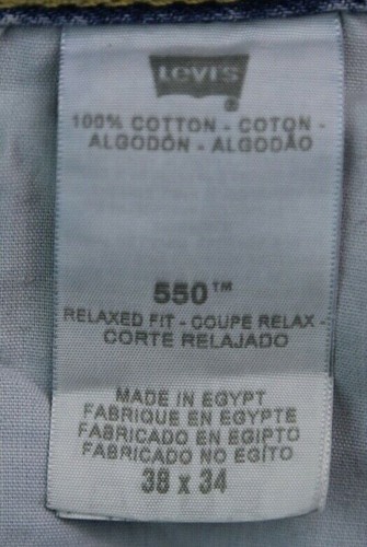 Pantalones de mezclilla para hombre Levi's 550 2010 calce relajado desgastados talla 38x34 (medida 37x32) - Imagen 4 de 12