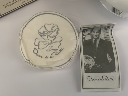 Vintage Oscar de la Renta Savon Perfume Soap Bar Made In France Sealed Soap - Picture 7 of 12