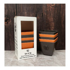 10 Black/Orange Set Sq Eco Pots Gardening Garden Propagator Germination Seedling