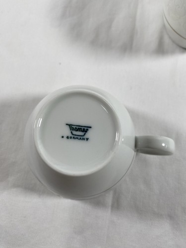 (2) Thomas Germany Rosenthal Ermine Porcelain Coffee Cups Tea Cups Teacups #65 - Picture 3 of 5