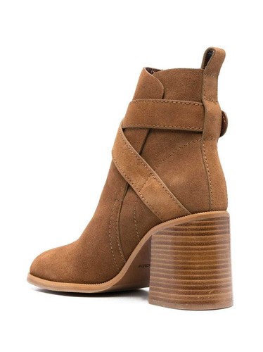 NUEVO EN CAJA See by Chloe "Zelda" o "Lyna" 80 mm Botines Negro o Tostado Venta al por menor $550 - Imagen 14 de 16