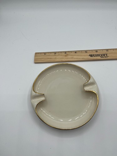 Vintage Lenox Round Ashtray With Gold Trim! - Picture 4 of 5