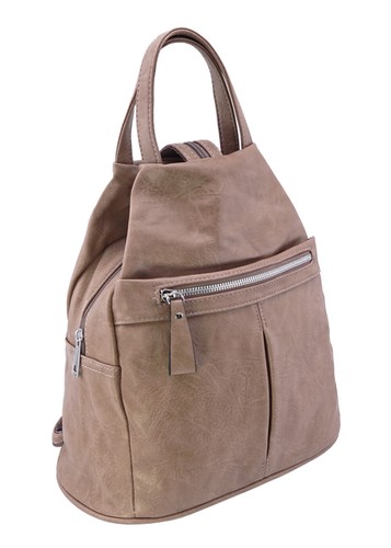 Damen Tasche Schultertasche Rucksack Shopper Citybag Leder Optik 628 - Bild 12 von 17
