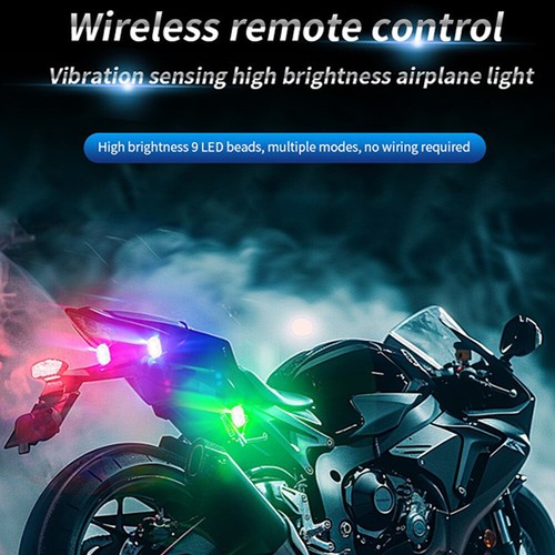 4Pcs Wireless Strobe Lights Flashing Warning Motorcycle Lights W/ Remote Control - Picture 6 of 16