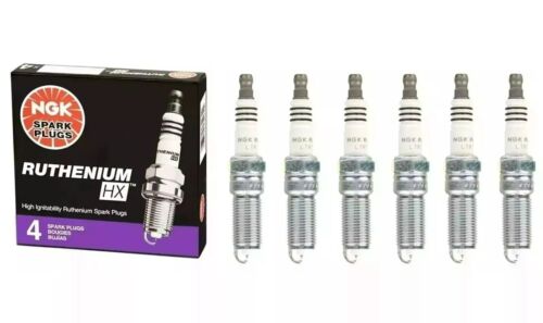 NGK Ruthenium HX Spark Plugs 6PCS for 2009-2023 INFINITI Lexus Nissan Toyota V6 - Picture 2 of 2