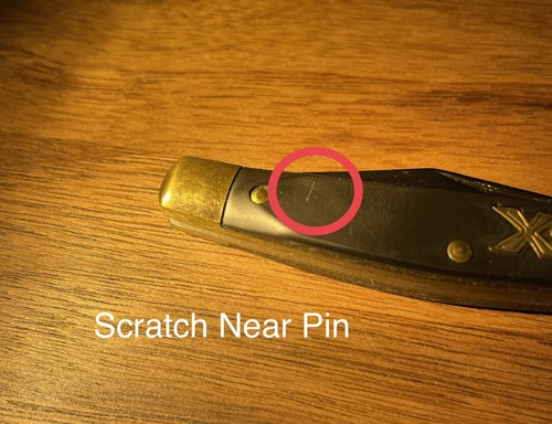 Schrade USA 240TX Gun Metal Blue Finish Old Timer Pocket Knife (Display Model) - Picture 5 of 7