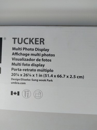 Umbra Tucker Photo Display Decor Wall Art for Home Office or Dorm White/Nickle - Picture 5 of 7