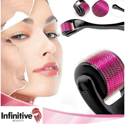 New Titanium Microneedle 540 Needle Roller Acne Skin Hair Loss Wrinkles Derma MM - Imagen 4 de 15