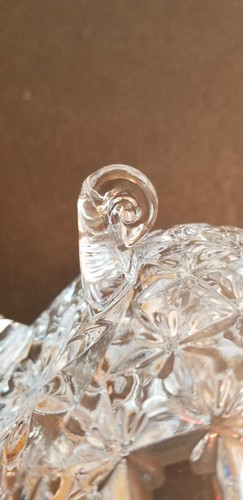 Hofbauer Lead Crystal Butterfly Papillon Bowl 3-Footed 4.5x6" - Picture 7 of 16