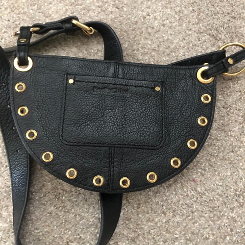 SEE BY CHLOÉ Seeby Kriss Embellished Leather Belt Bag In Black Leather Crossbody - Picture 5 of 8