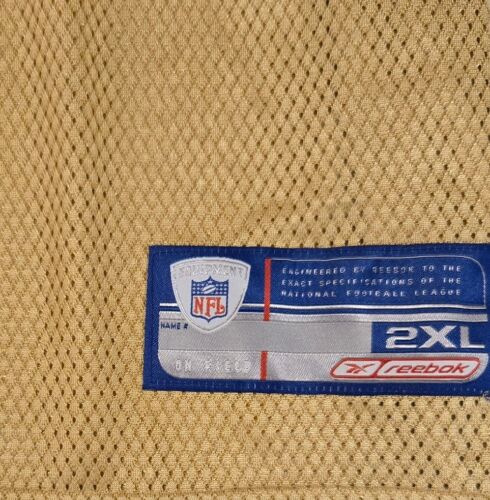 NFL Los Angeles Rams Marshall Faulk #28 Reebok Jersey Mens Size 2XL Gold - Picture 4 of 4