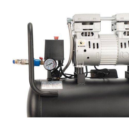 Luftkompressor 6,3 Gallonen 900 W 1,2 PS 116 PSI 65 dB ultra leise ölfrei - Bild 4 von 5