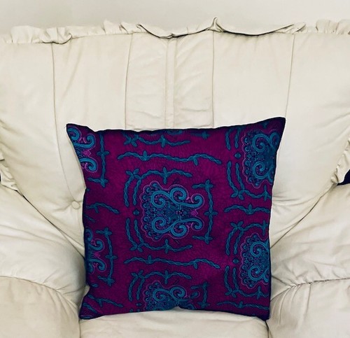 BOSEDÉ Handmade African Print Sofa Chair Seat Pillow Cushion Cover - 5 Options - Picture 15 of 21
