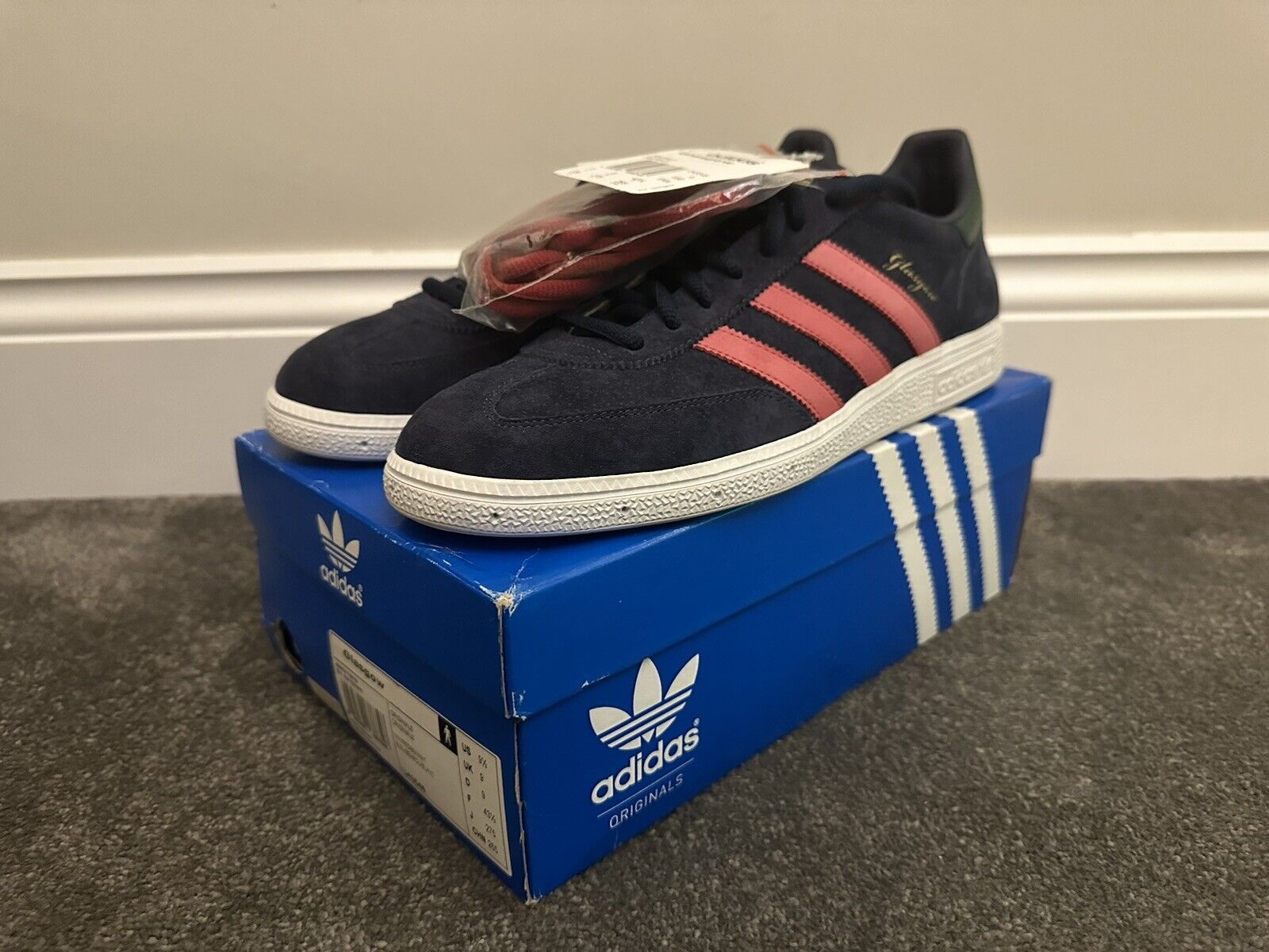 Adidas Glasgow 1/500 Blue/Pink - UK9 - 2010 City Series Rare |