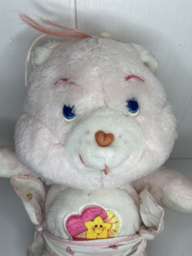 De colección Cuidado Oso Bebé Abrazos Oso 11" Peluche con Pañal Kenner 1983 Rosa Pastel - Imagen 3 de 7