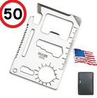 50 pcs 11 in 1 Edc Multi Tools Hunting Survival Camping Pocket Military Knife