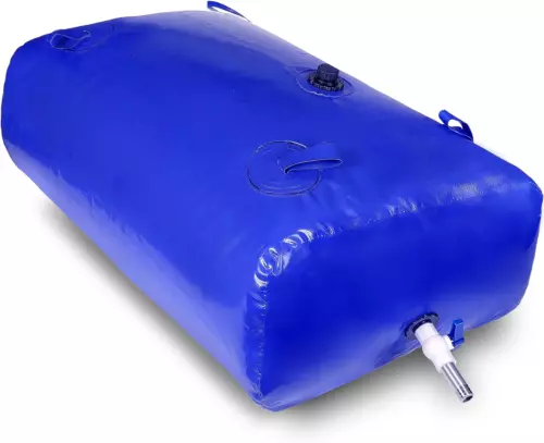 Foldable Emergency Water Storage Container Large Capacity Soft Water Bag Blue