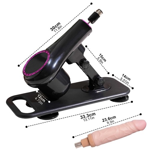 Portable Automatic Sex Machine with Big Dildo for Women Masturbation Pumping Gun - Picture 25 of 33
